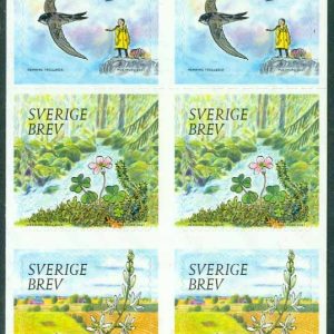 Häfte Värdefull natur (10 frimärken Sverige brev)