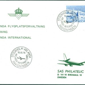 Sverige – 1976.10.30 STOCKHOLM ARLANDA Invigningen Arlanda International