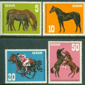 DDR – M 1302-1305 De socialistiska ländernas fullblodsmöte, 4 kpl **
