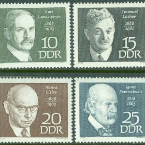 DDR – M 1386-1389 Berömda personer, 4 ol **