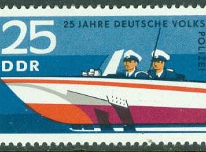 DDR – M 1583 Tyska folkpolisen 25 år, 25 Pf **