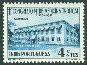 Portugisiska Indien – M  480 Kongrevv för tropisk medicin, Lissabon. 1 kpl **