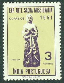 Portugisiska Indien – M  491 Missionskonstutställning, 3 T *