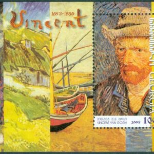 Georgien – M  428 (BL 31) Vincent van Goghs födelse 150 år, block kpl **