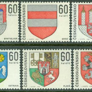 Tjeckoslovakien – M 1819-1828 Stadsvapen, 10 kpl **
