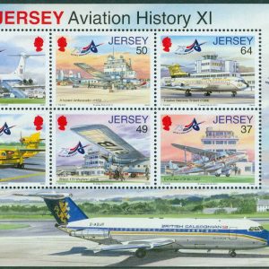 Jersey – M 1622-1627 Luftfartshistoria; Flyg på Jersey 75 år, 6 kpl i häftesblock **