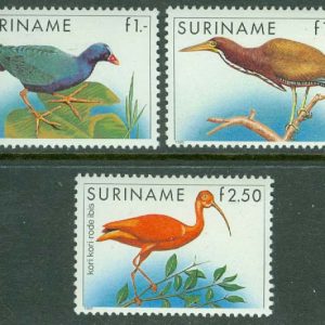 Surinam – M 1146-1148 Fåglar, 3 kpl **
