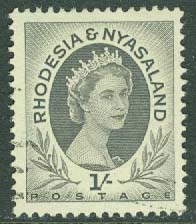 Rhodesia & Nyasaland – M   10 Elisabeth II, 1 Sh stpl