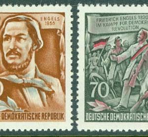 DDR – M  489-490Y Friedrich Engels död 60 år, 2 ol **