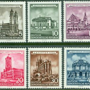 DDR – M  491-496 Restaurerade historiska byggnader, 6 kpl **