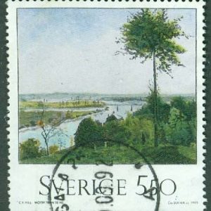 F 1753 Nationalmuseum 200 år. Trädet och flodkröken, stpl 1992