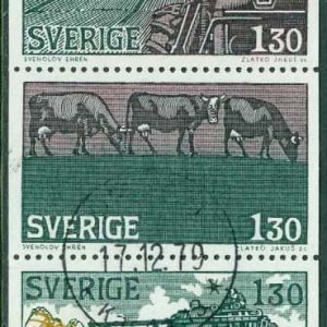 F 1077-1081 HBL Lantbruk, 5-strip kpl stpl 17-12-79