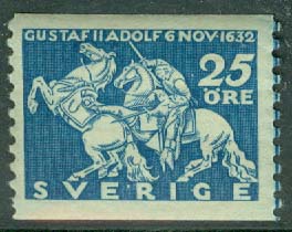 Sverige – F  236 Lûtzen 25 öre, plåtskarv **
