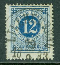 F   32 Ringtyp t. 13, 12 öre. LILLHERRDAL 29.? 1883  (Z/Här)