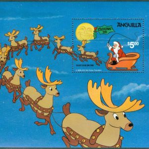 Anguilla – M  460 (BL 40) Scener från Walt Disneys ”The Night Before Christmas”, block **