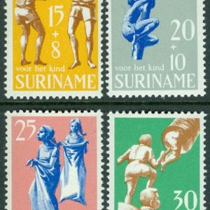 Surinam – M  565-568 ”Voor het Kind”, barnlekar. 4 ol **