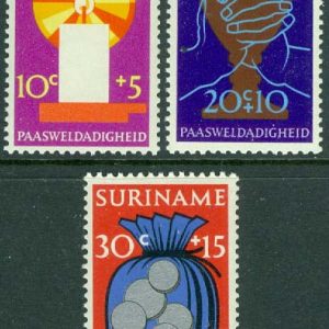Surinam – M  618, 620, 622 Påsk 1972, 3 ol *