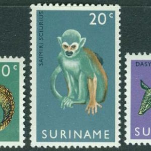 Surinam – M  558-560 Invigning av Paramaribo Djurpark, 3 kpl **