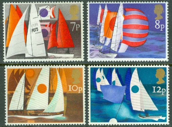England - M  678-681 Segling, 4 kpl **