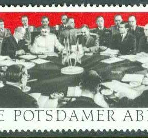DDR – M 1598-1600 Undertecknandet av Potsdamavtale 25 år, 3-strip kpl **