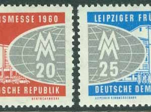DDR – M  750-751 Leipzigs vårmässa 1960, 2 kpl **