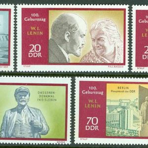 DDR – M 1557-1560 Lenins födelse 100 år, 5 kpl **