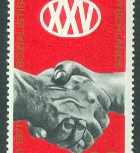 DDR – M 1667 Tysklands socialistiska enhetsparti (SED) 25 år, 1 kpl **