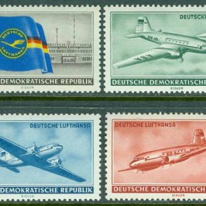 DDR – M  512-515 Öppnande av civil flygtrafik i DDR, 4 kpl **
