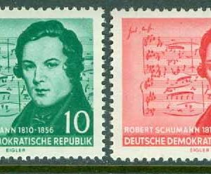 DDR – M  541-542 Kompositören Robert Schumann död 100 år, 2 kpl **