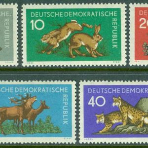 DDR – M  737-741 Skogsdjur, 5 kpl **