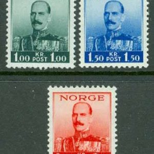 Norge – F  237-239 Haakon VII, 3 ol **