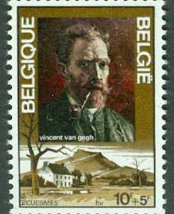 Belgien – M 1777 Vincent van Gogh (1853-1890), konstnär. 1 kpl **