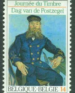 Belgien – M 2417 Frimärkets Dag 1990. Brevbärare Roulin, målning av V van Gogh 1 kpl **
