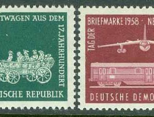 DDR – M 660-661 Frimärkets Dag 1958, 2 kpl **