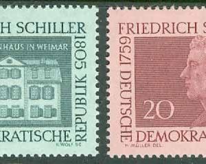 DDR – M  733-734 Friedrich Schillers födelse 200 år, 2 kpl **