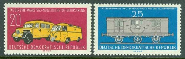 DDR - M  789-790 Frimärkets Dag 1960, 2 kpl **