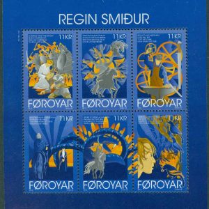 Färöarna – F  747-752 (BL 47) Regin Smed ballader, block kpl **