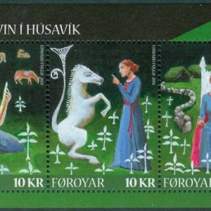 Färöarna – F  784-786 (BL 50) Damen från Húsavik, block kpl **