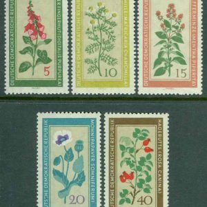DDR – M  757-761 Inhemska medicinalväxter, 5 kpl **
