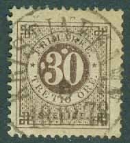 F   35 Ringtyp 30 öre t. 13 stpl KRISTINEHAMN 8.12 1878 (S/Vär)