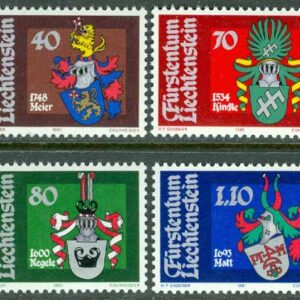 Liechtenstein – M  766-769 Vapen II, 4 kpl **