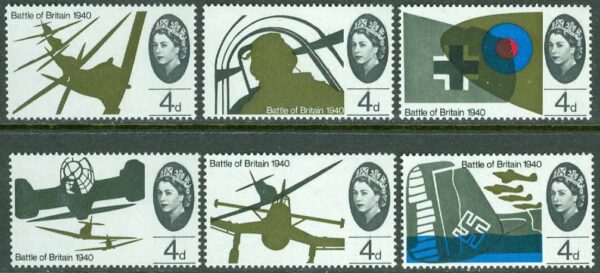 England - M  394-399 Slaget om Storbritannien, 6 ol **