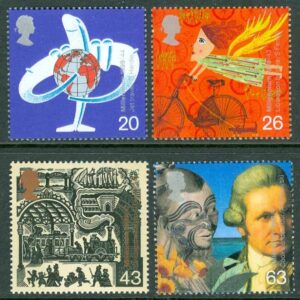 England – M 1782-1785 Millennieskifte II, trafikutveckling. 4 kpl **