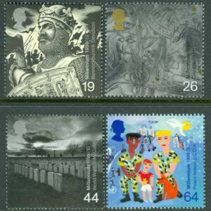 England – M 1827-1830 Millennieskifte X. Militära händelser, 4 kpl **