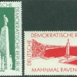 DDR – M  566-567 Inrättande av nationella minnesmärken, Ravensbrück, 2 kpl **