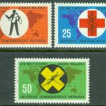 DDR – M  942-944 Malariabekämpning, 3 kpl **