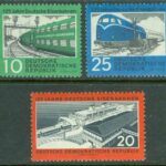 DDR – M  804-806 Tyska järnvägar 125 år, 3 kpl **