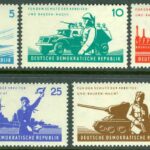 DDR – M  876-880 Nationella folkarmén 7 år, 5 kpl **