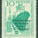DDR – M  763 Driftsättning av djuphavshamnen i Rostock, 1 kpl **