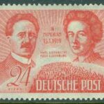 Tyskland Allierad besittning sovjetisk zon – M  229 Karl Liebknecht och Rosa Luxemburg, 1 kpl **
